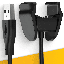 Зарядное устройство для фитнес браслета Xiaomi Mi Band 4 / Прищепка USB зарядка для умных часов Сяоми Ми Бенд 4 / ЮСБ адаптер для фитнес трекера 0